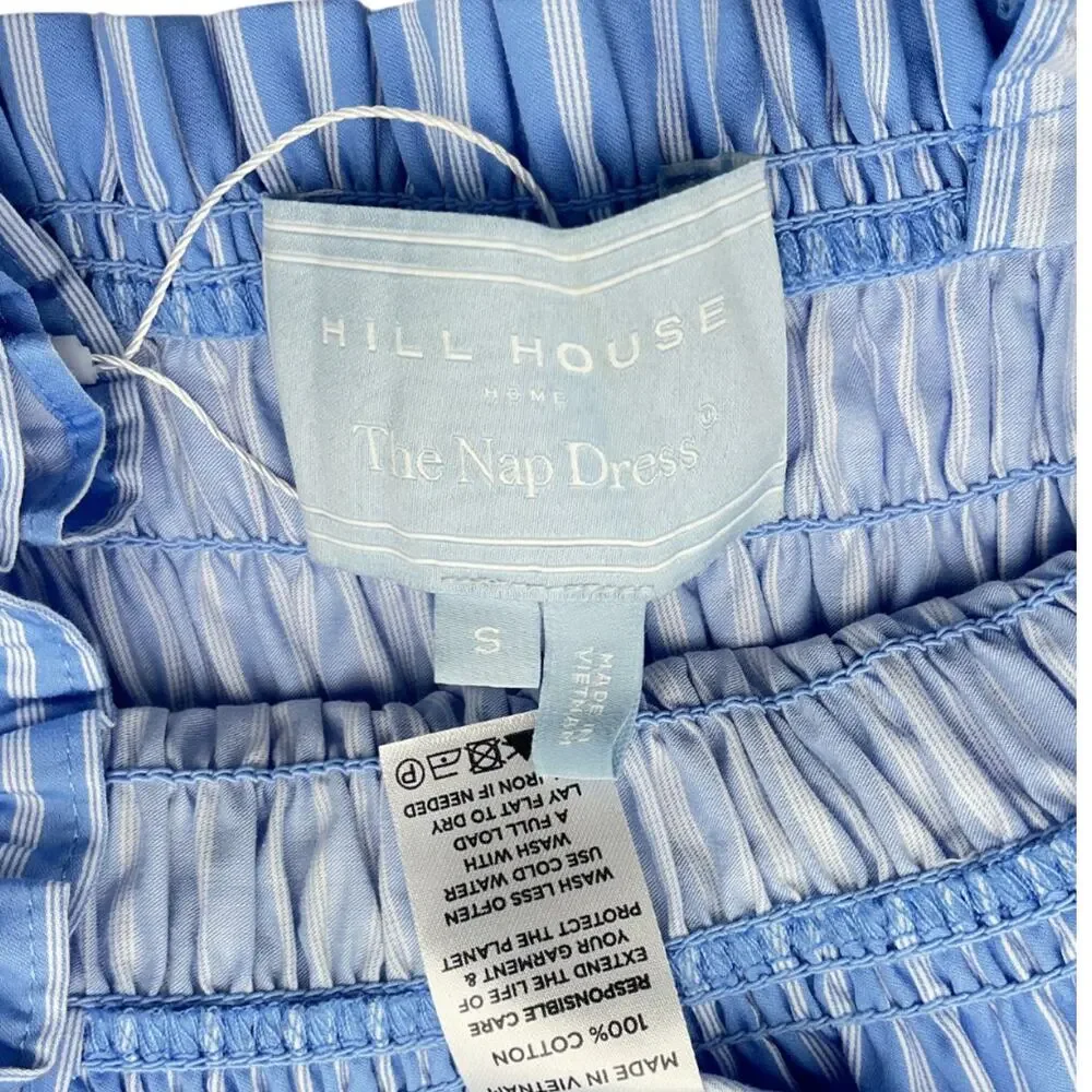Hill House Home Smocked Blue Kimmy Nap Dress Size S - Picture 4 of 4